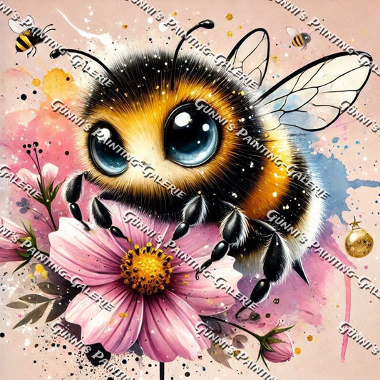 Fleißige Biene by LulanaCuties 50x50 100 Farben