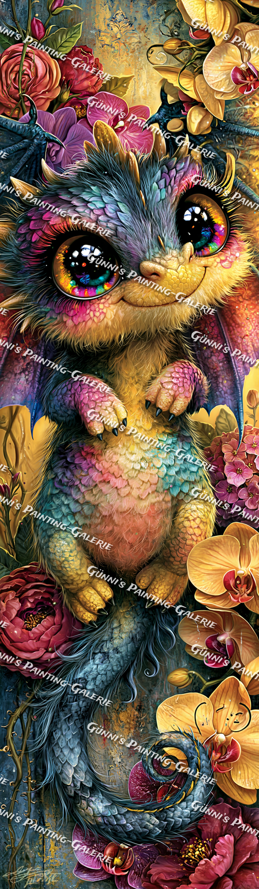 Blütenzauber des kleinen Drachen by Andy‘s_AI_Art 35x120 270 Farben