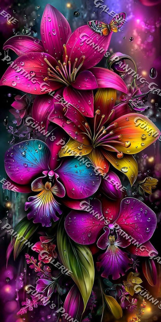 Magischer Blütenzauber by Andy‘s_AI_Art 60x120 mit 340 Farben