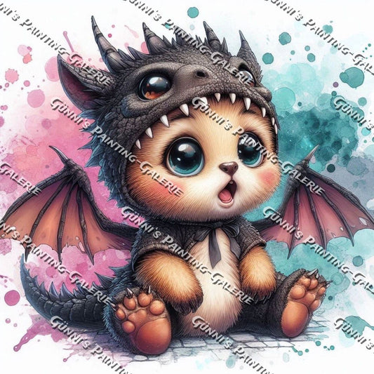 Drachi-Boo by LulanaCuties 50x50 100 Farben