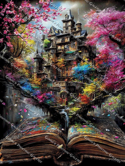 Das Buch der verborgenen Geschichten by Andy‘s_AI_Art 75x100 385 Farben