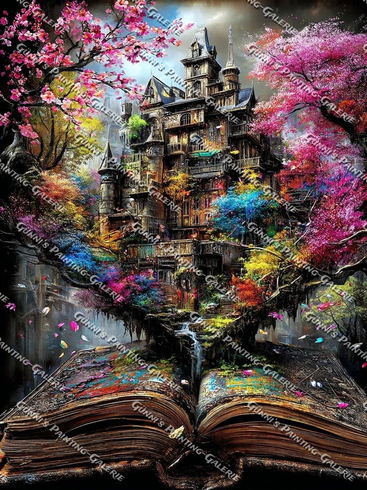 Das Buch der verborgenen Geschichten by Andy‘s_AI_Art 75x100 385 Farben