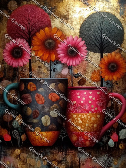 Two Cups of Bloom by Elly_A.I. 60x80 180 Farben