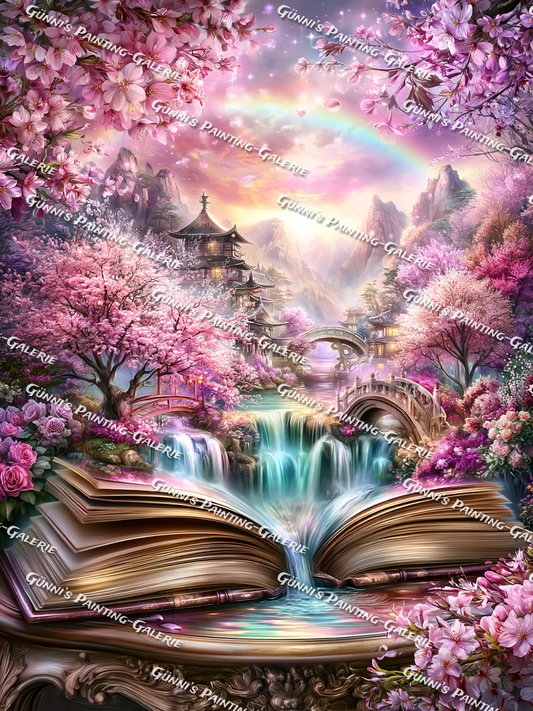 Das Buch der tausend Blütenträume by Andy‘s_AI_Art 90x120 320 Farben