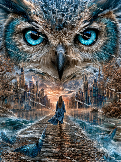 Das Geheimnis der blauen Augen by Elly_A.I. 90x120 205 Farben