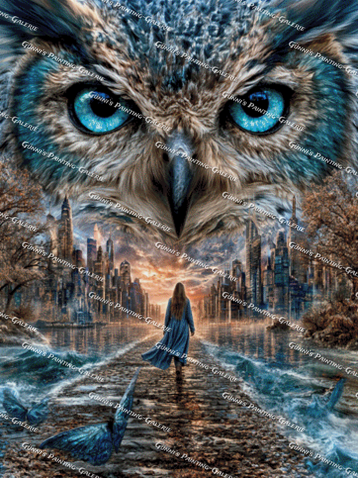Das Geheimnis der blauen Augen by Elly_A.I. 90x120 205 Farben