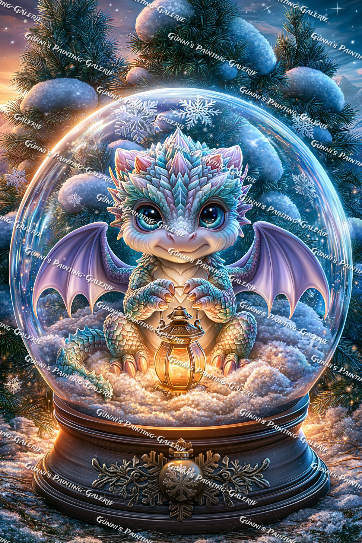 Das Winterwunder im Glas by illumaris KI_Art 80x120 280 Farben