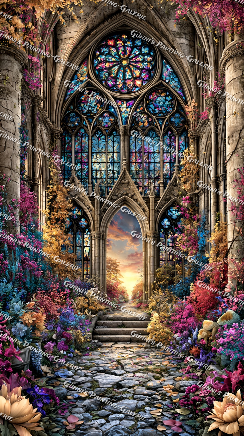 Das verwunschene Heiligtum by QN 70x125 320 Farben