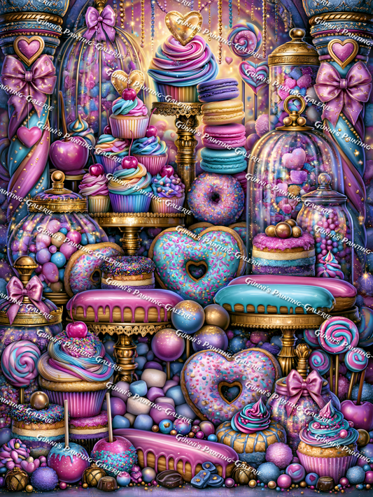 Das verzauberte Zuckerparadies by Andy‘s_AI_Art 90x120 320 Farben