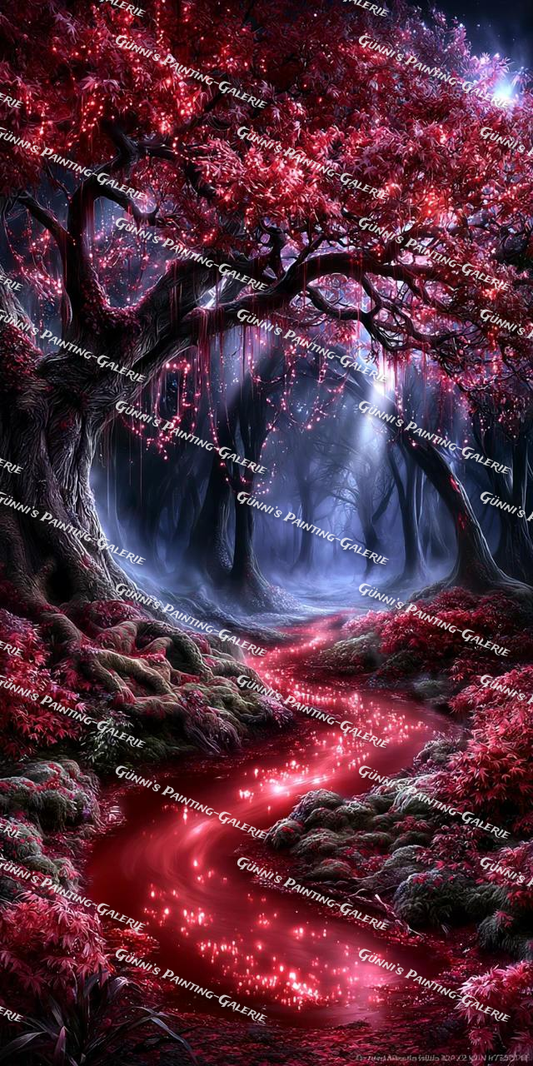 Der Fluss der Träume by illumaris KI_Art 70x140 190 Farben