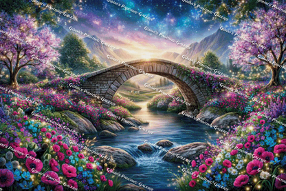 Der Weg ins Blütenparadies by illumaris KI_Art 120x80 265 Farben