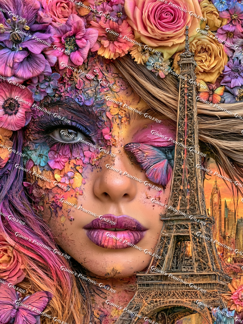Die Blütenkönigin von Paris by Elly_A.I. 90x120 320 Farben