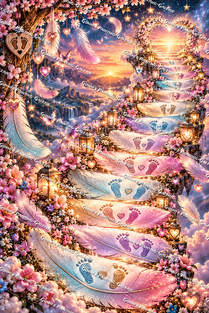 Die Treppe der ewigen Liebe by Andy‘s_AI_Art 80x120 290 Farben