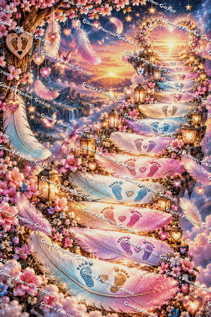 Die Treppe der ewigen Liebe by Andy‘s_AI_Art 80x120 290 Farben