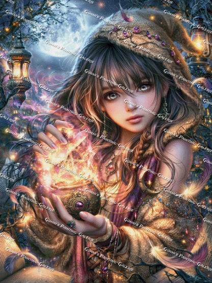 Die Zauberin der Sternennacht by Sweet_Loco_AI 90x120 275 Farben