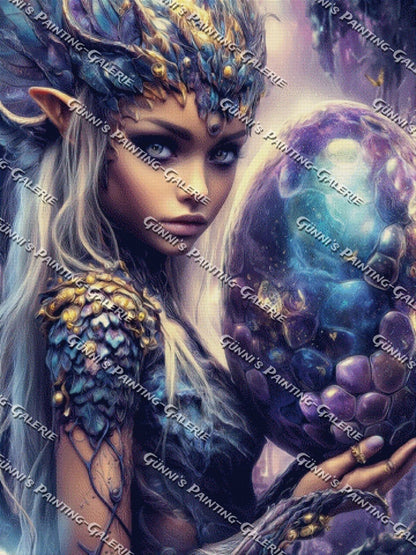 Die letzte Drachenkönigin by illumaris KI_Art 90x120 220 Farben