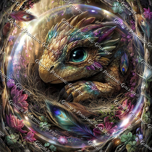 Das Drachenküken by Sweet_Loco_AI 80x80 290 Farben