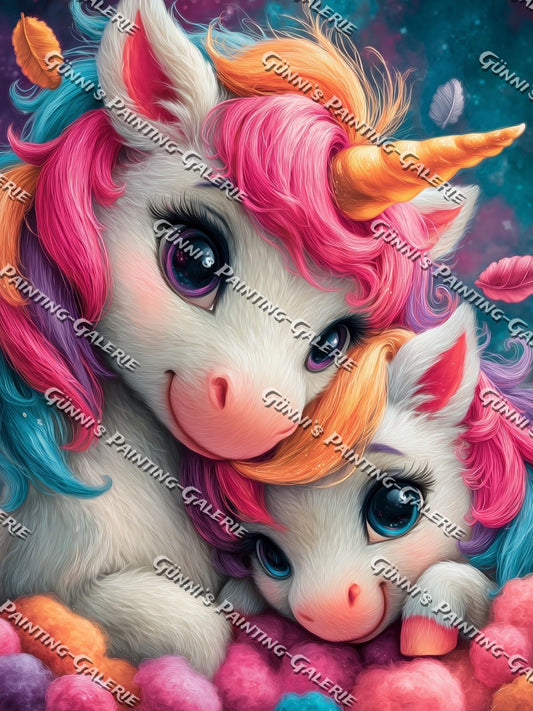 Einhornliebe by Sweet_Loco_AI 75x100 280 Farben