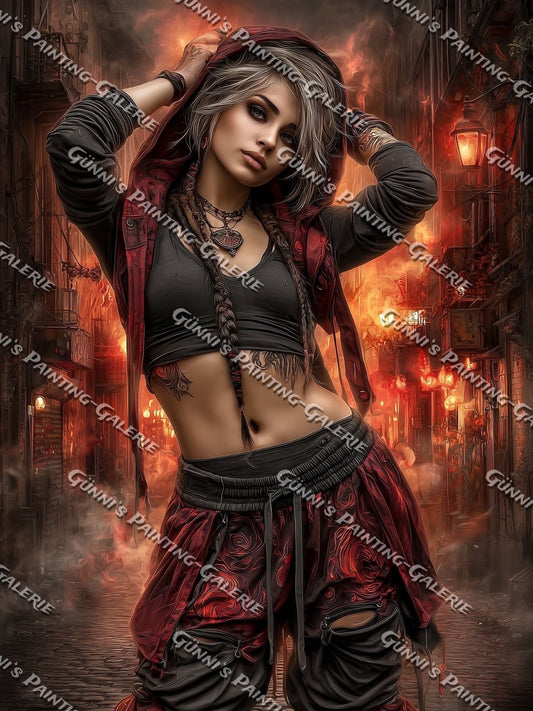 Feuerseele by Sweet_Loco_AI 90x120 150 Farben
