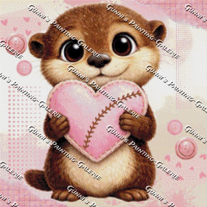 Fini der kleine Otter by LulanaCuties 50x50 100 Farben