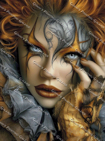 Augen voller Geheimnisse by illumaris KI_Art 75x100 145 Farben