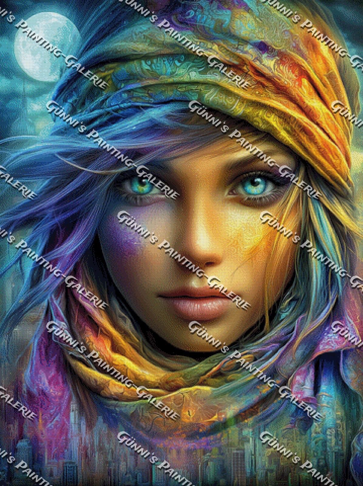 Gesicht der tausend Farben by Sweet_Loco_AI 90x120 330 Farben