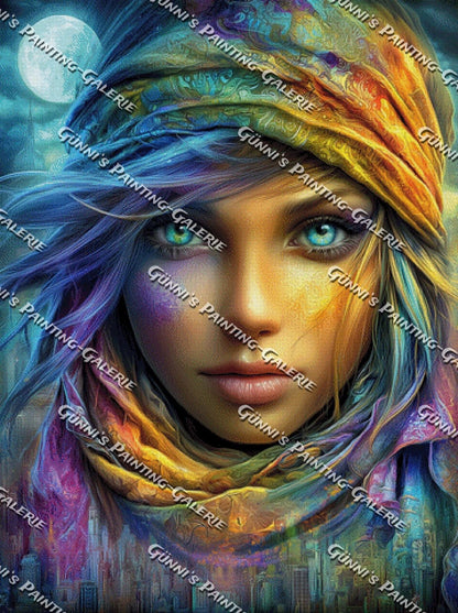 Gesicht der tausend Farben by Sweet_Loco_AI 90x120 330 Farben