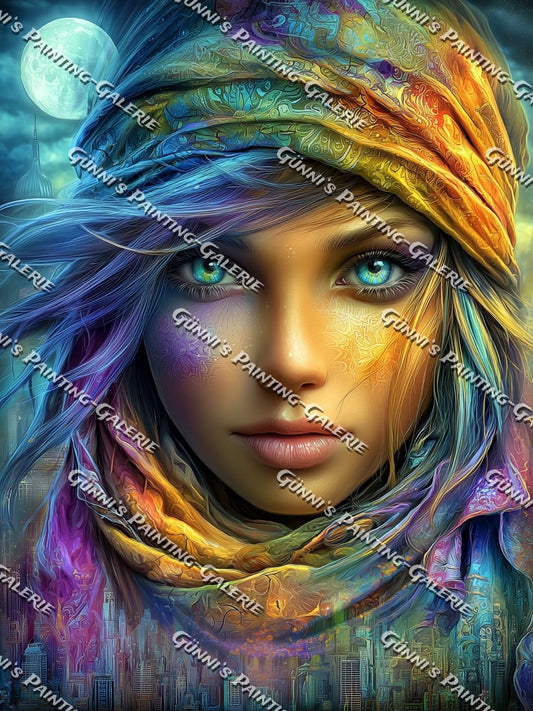 Gesicht der tausend Farben by Sweet_Loco_AI 90x120 330 Farben