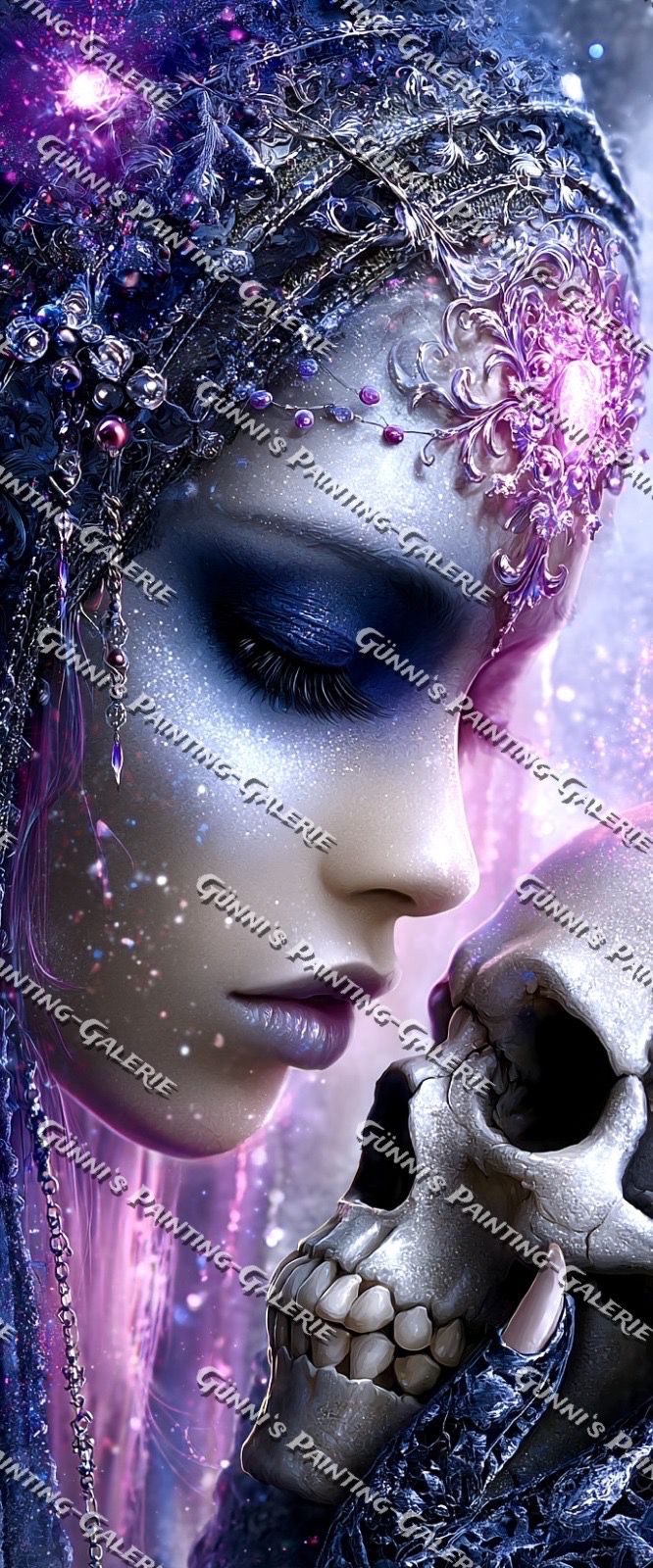 Glitzerliebe mit den Toten by Elly_A.I. 50x120 132 Farben