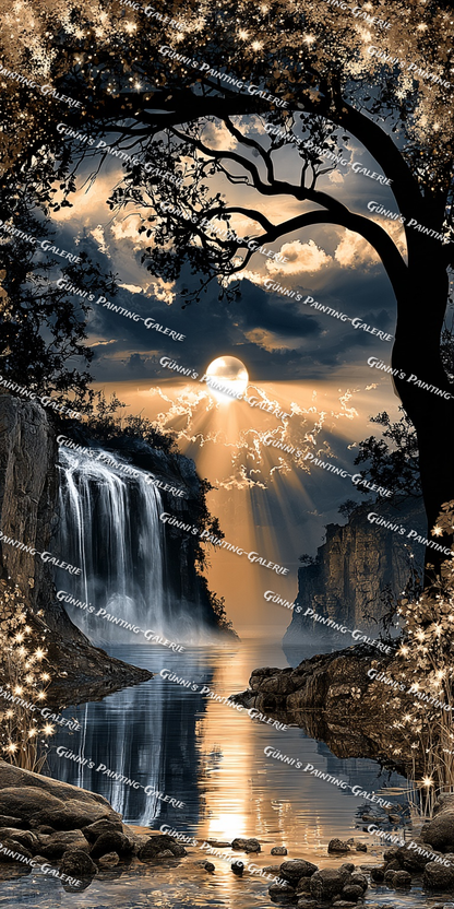 Goldener Zauber der Natur by QN 70x140 135 Farben