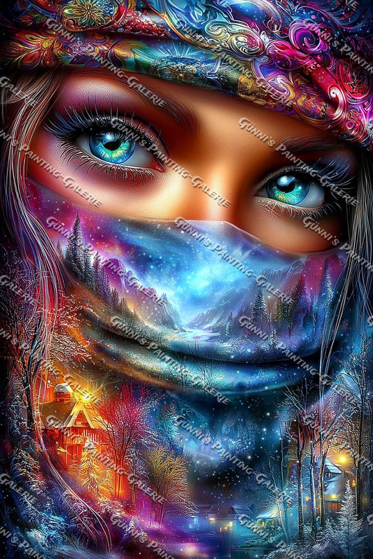 Die Hüterin der Winterträume by Andy‘s_AI_Art 80x120 400 Farben