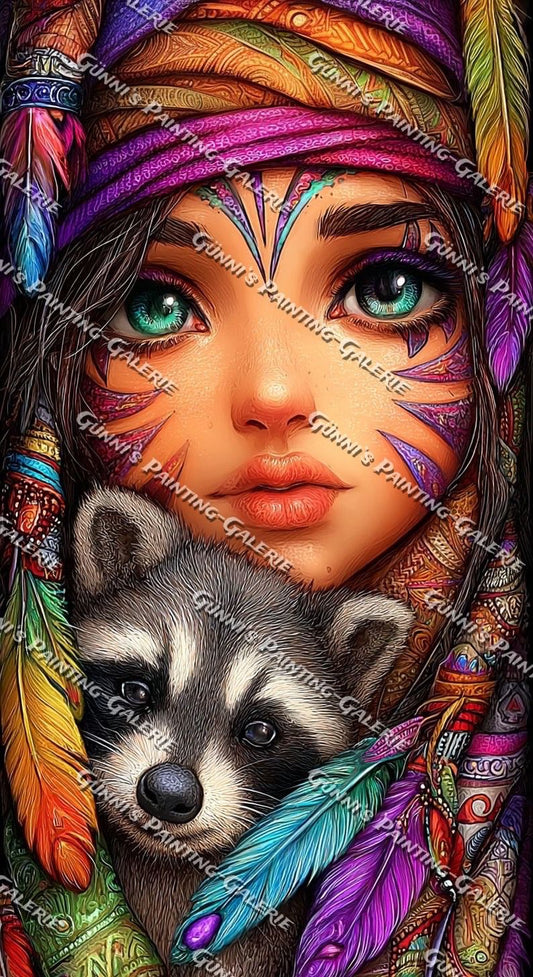 Hüterin der wilden Seele by Elly_A.I. 60x110 350 Farben