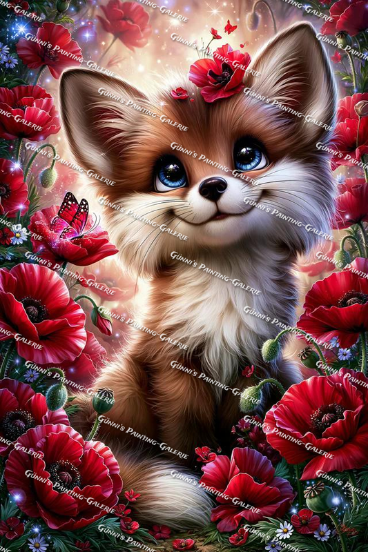 Kleiner Fuchs, großes Glück by illumaris KI_Art 70x105 275 Farben