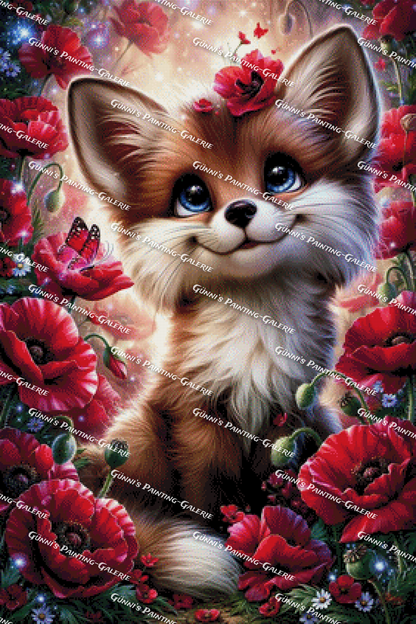 Kleiner Fuchs, großes Glück by illumaris KI_Art 70x105 275 Farben