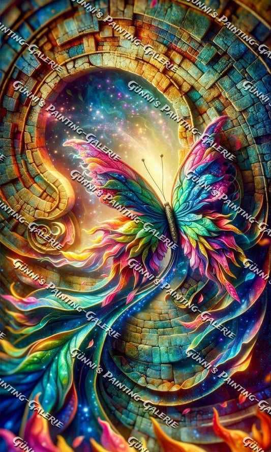 Kosmischer Schmetterling by Andastra_DP 60x100 425 Farben