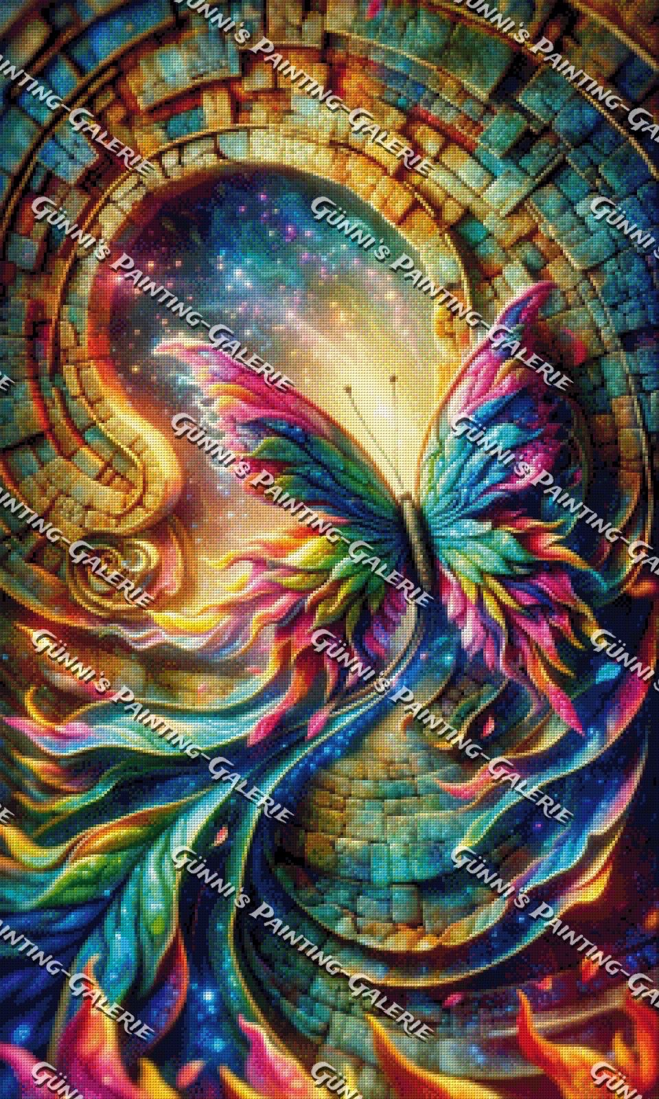 Kosmischer Schmetterling by Andastra_DP 60x100 425 Farben