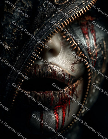 DIe Lippen der Nacht by Karla 70x90 150 Farben