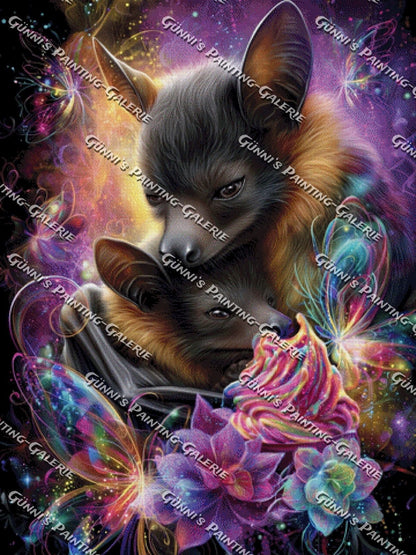 Magische Fledermausliebe by Sweet_Loco_AI 90x120 330 Farben