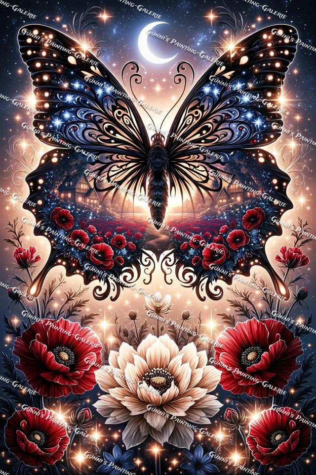 Mondflügel der tausend Träume by illumaris KI_Art 80x120 260 Farben