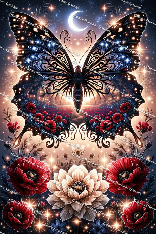 Mondflügel der tausend Träume by illumaris KI_Art 80x120 260 Farben