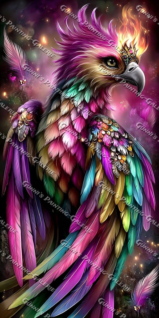 Phönix der Träume by Andy‘s_AI_Art 60x120 300 Farben