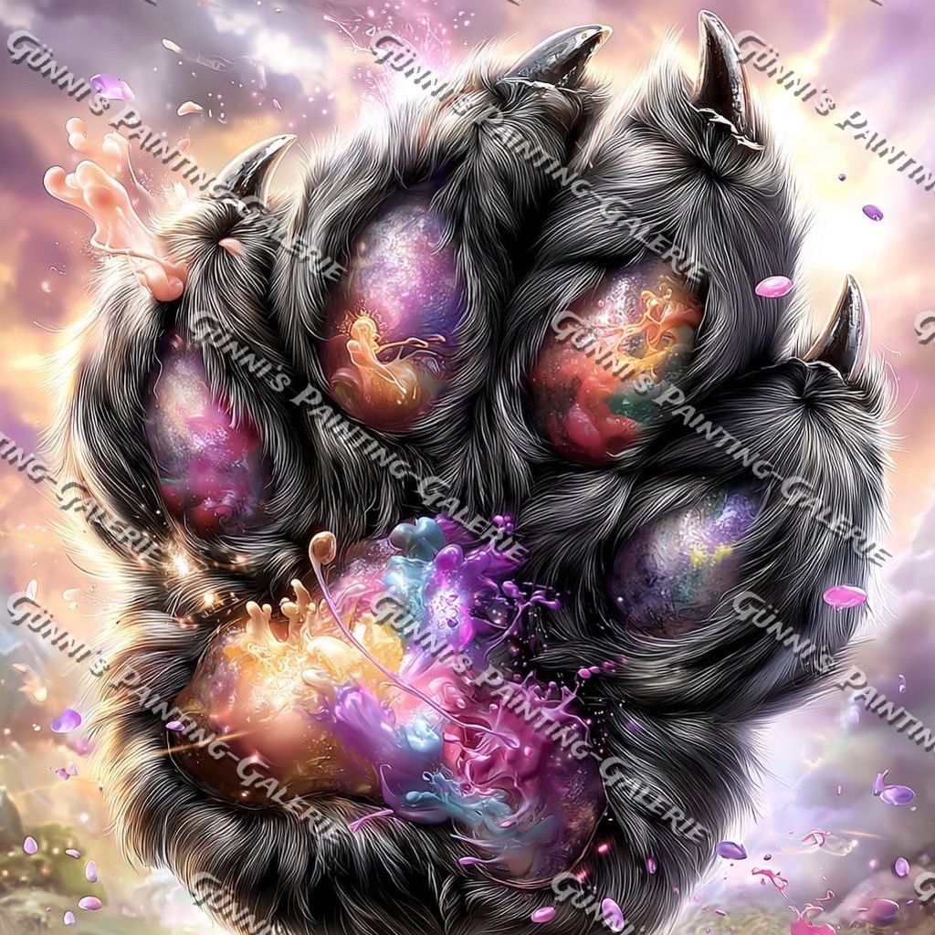 Pfote der Träume by Andy‘s_AI_Art 70x70 225 Farben