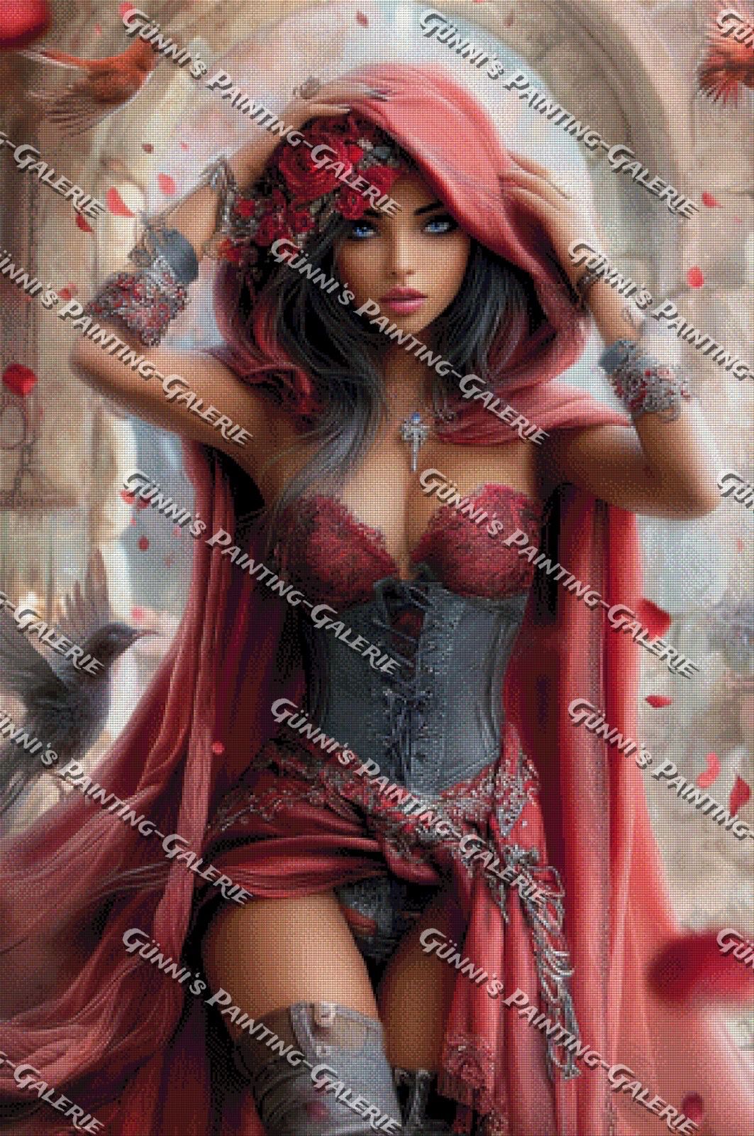 Die Rosenhüterin by Elly_A.I. 80x120 230 Farben