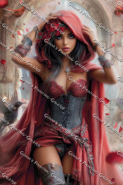 Die Rosenhüterin by Elly_A.I. 80x120 230 Farben