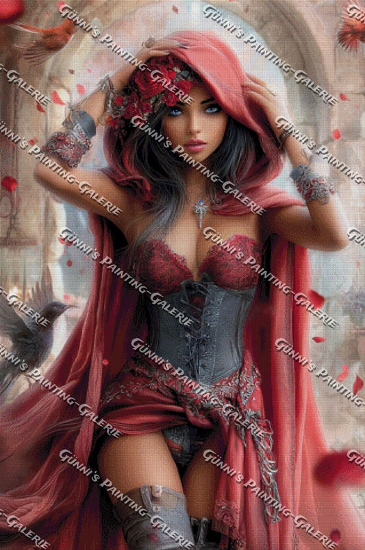 Die Rosenhüterin by Elly_A.I. 80x120 230 Farben