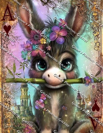 Der kleine Wächter des Schlossgartens by Elly_A.I. 70x90 295 Farben