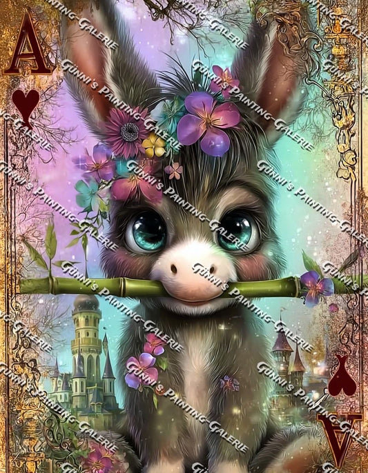 Der kleine Wächter des Schlossgartens by Elly_A.I. 70x90 295 Farben