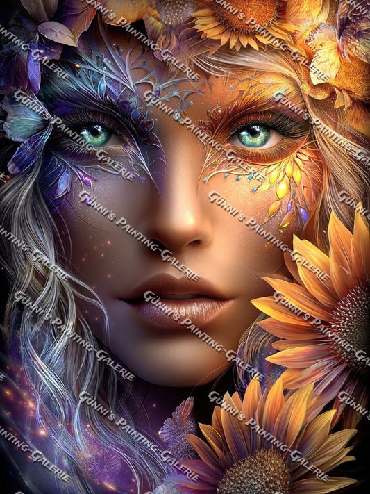 Symphonie aus Blüten und Licht by illumaris KI_Art 90x120 290 Farben