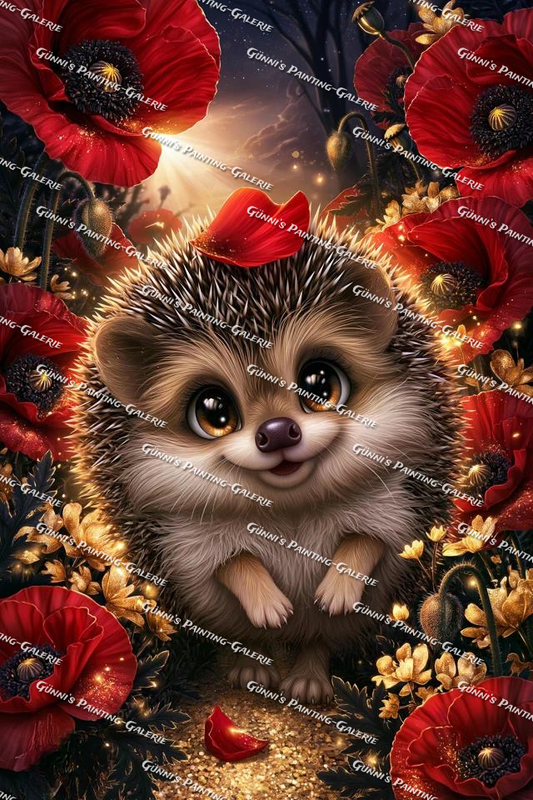Stacheliger Blütentraum by illumaris KI_Art 70x105 170 Farben
