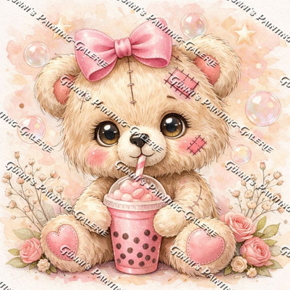 Kuschelbär mit Herz by LulanaCuties 50x50 90 Farben